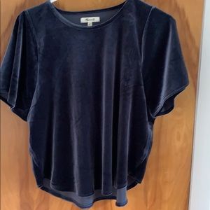 Madewell velour top holiday 18